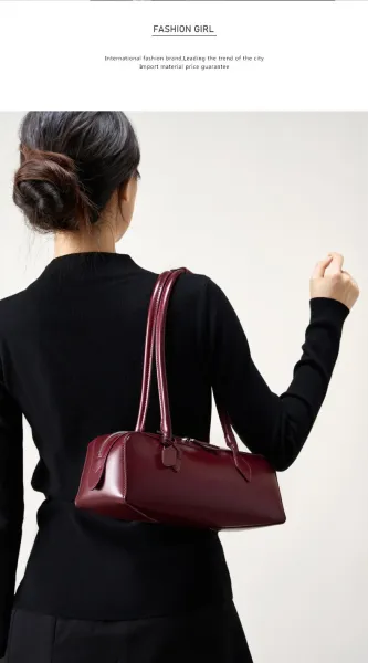 Saint Tears Cylinder Bag Black Handbag - 11