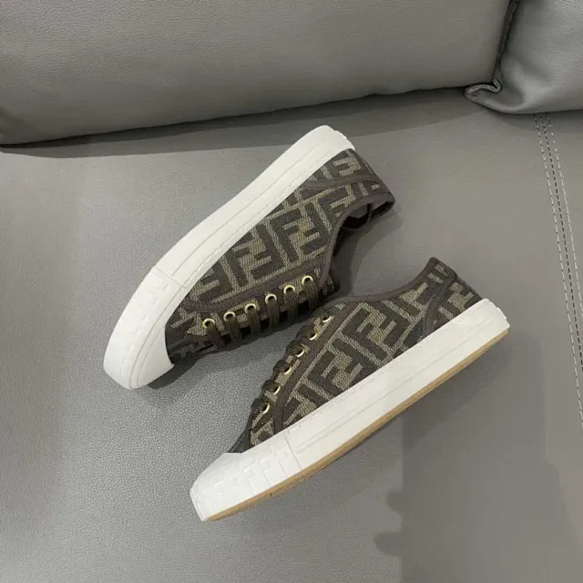 Fendi Sneakers Low-Top FF Monogram Lace-Up product detail image 7