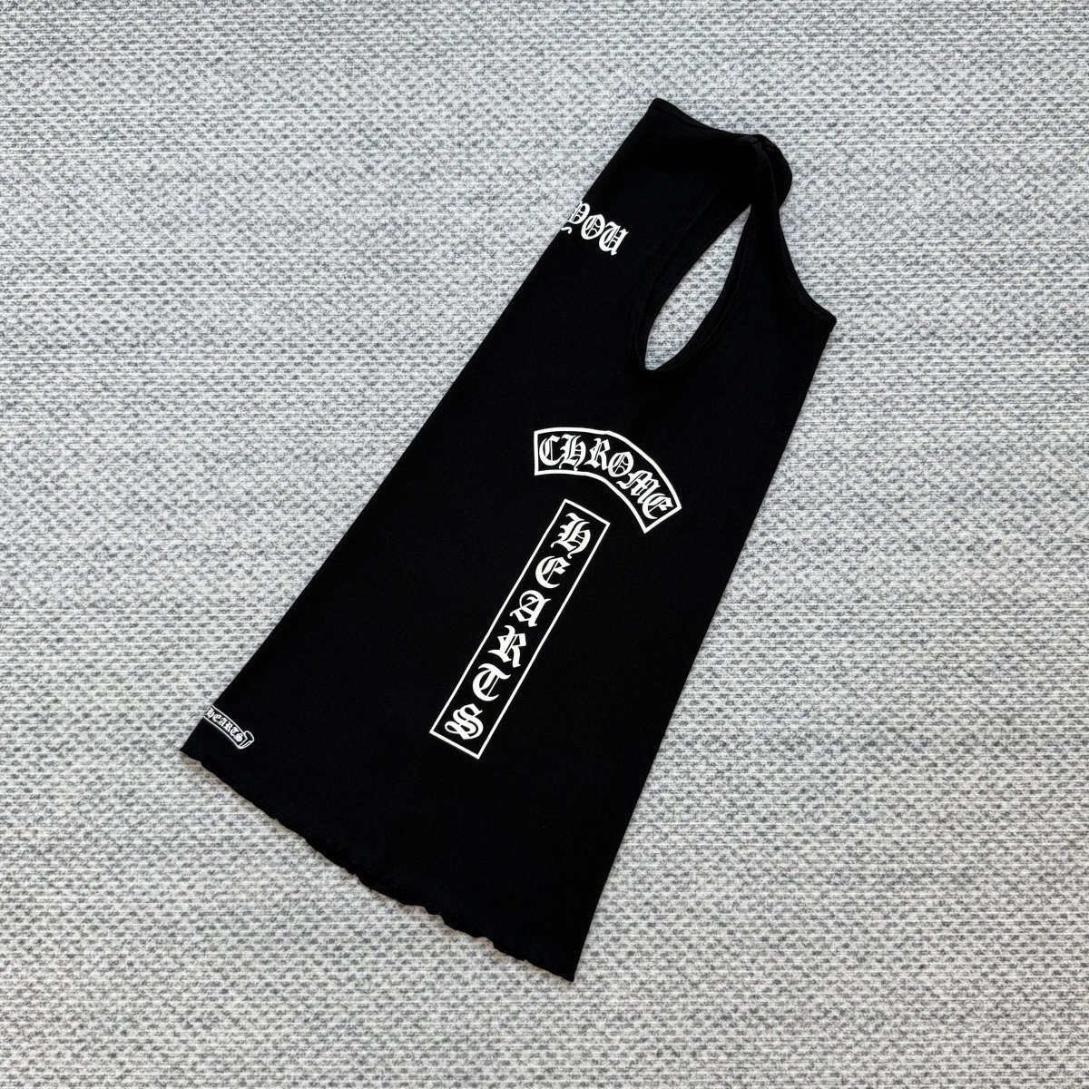 Chrome Hearts Dresses Sleeveless ribbed mini dress with graphic logo print image 4