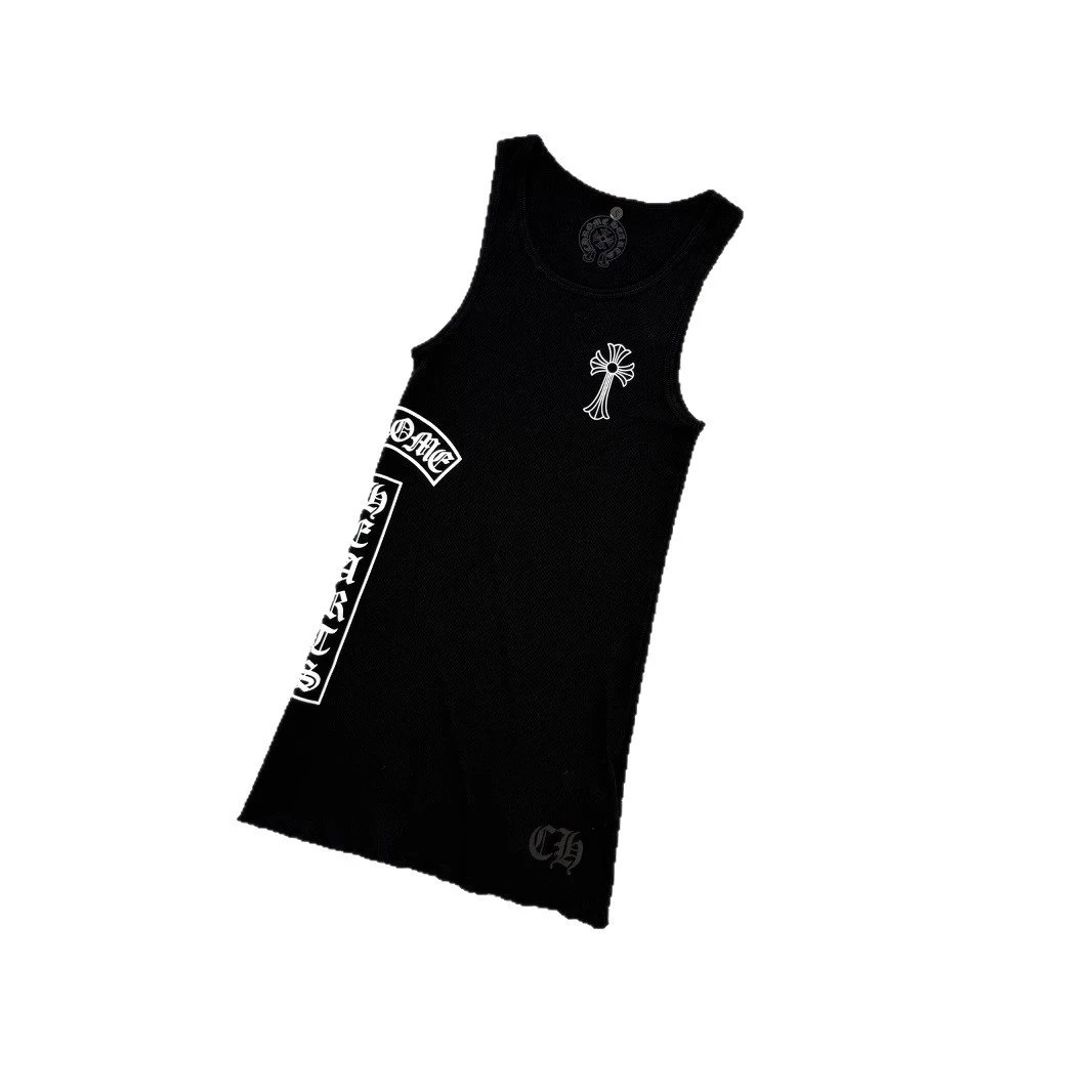 Chrome Hearts Dresses Sleeveless ribbed mini dress with graphic logo print image 5