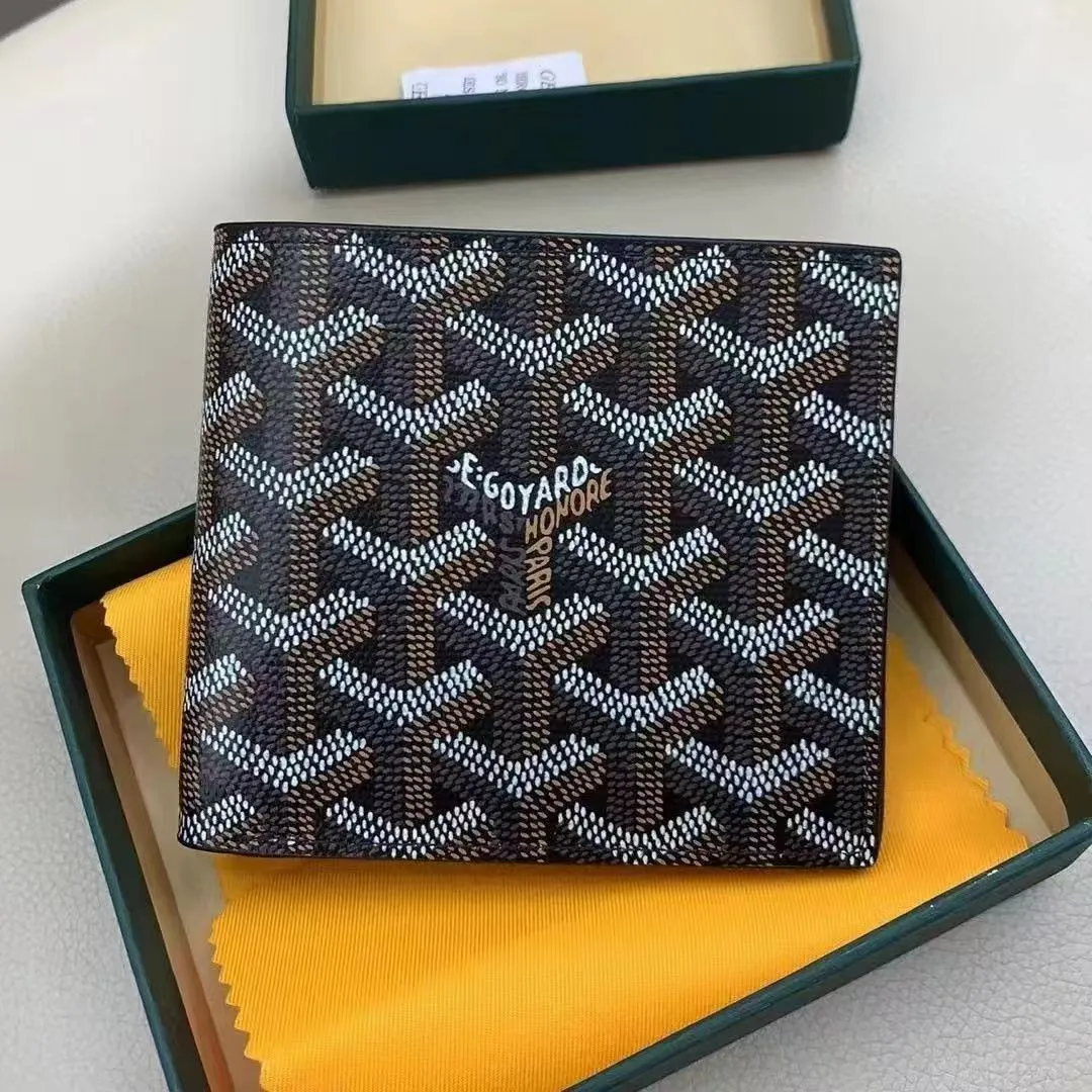 Short, thin, bi-fold wallet, multifunctional business fashion wallet, new style *No quality issues, 