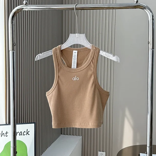 Alo Yoga Vests Ribbed cropped tank top product detail image 6