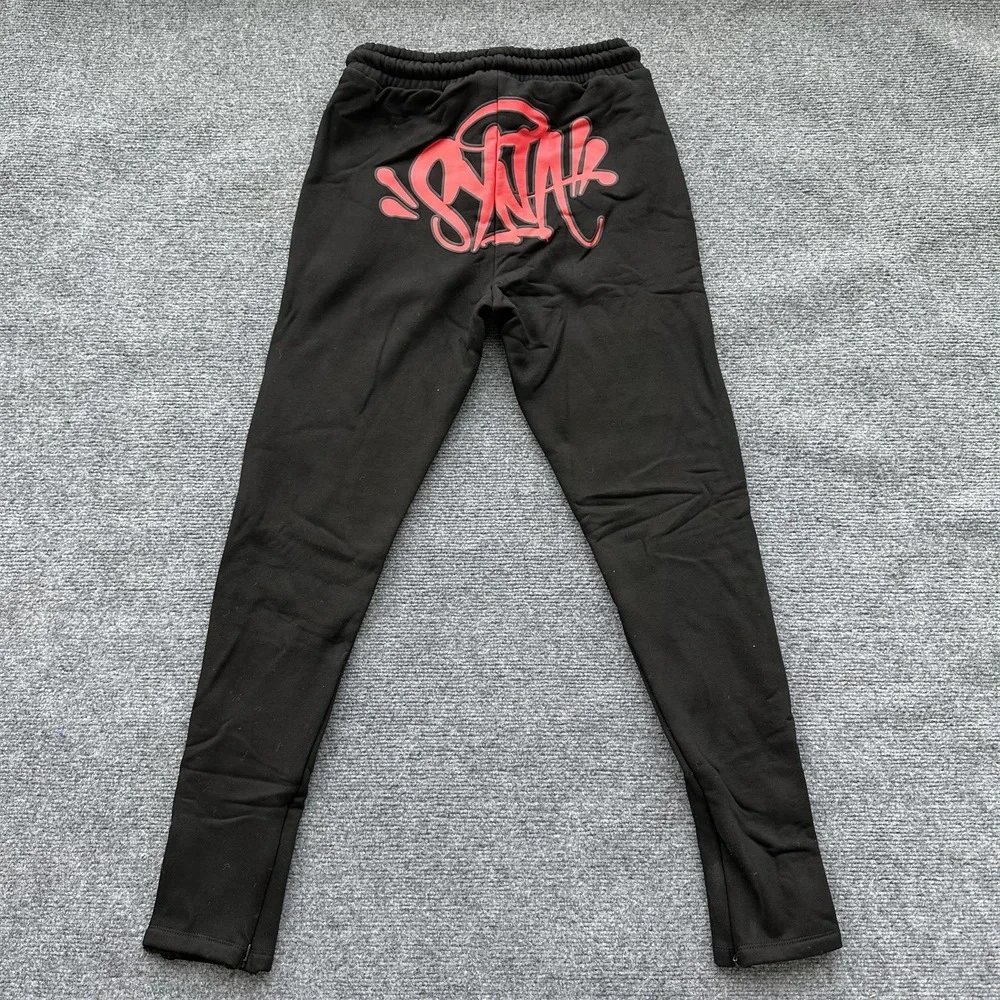 T03黑色长裤【红印花】