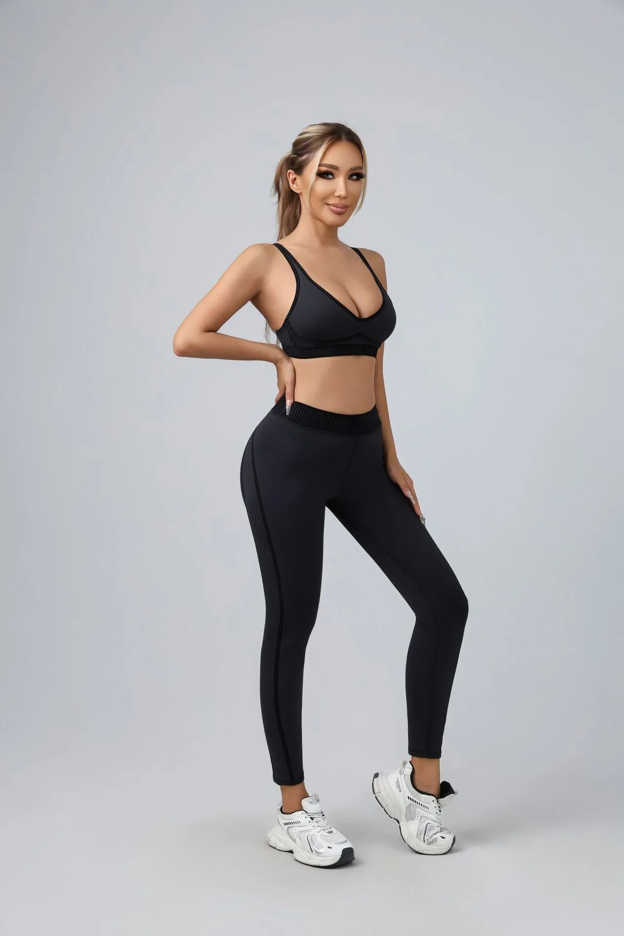 Lululemon Align High-Rise Leggings Navy Activewear Set - 24