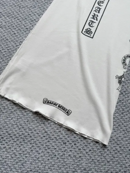 Chrome Hearts Logo Print White Vest-Top - 11