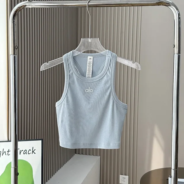 Alo Yoga Vests Ribbed cropped tank top product detail image 7