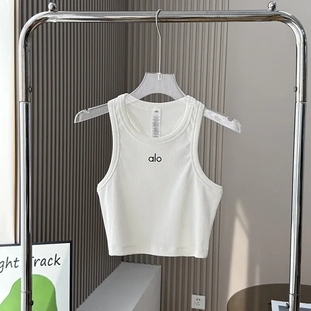 Alo Yoga Vests Ribbed cropped tank top product detail image 9