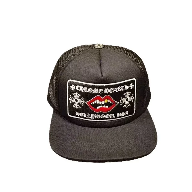 Chrome Hearts Hats Embroidered Logo Patch Mesh Trucker Cap product detail image 14