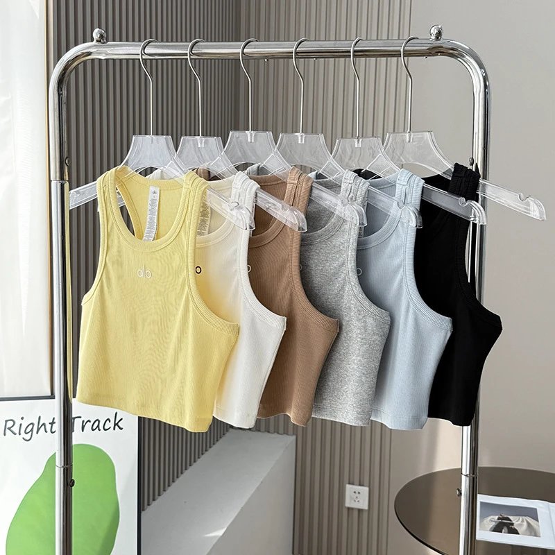 Alo Yoga Vests Ribbed cropped tank top image 2