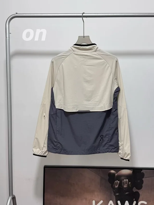 On Jackets Lightweight stand-collar reflective color-block running jacket product detail image 15