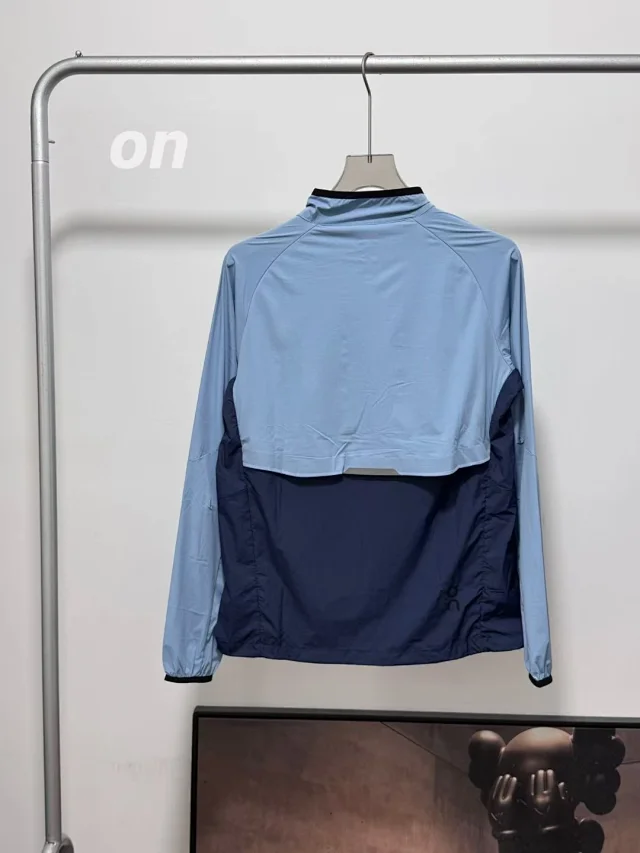 On Jackets Lightweight stand-collar reflective color-block running jacket product detail image 14