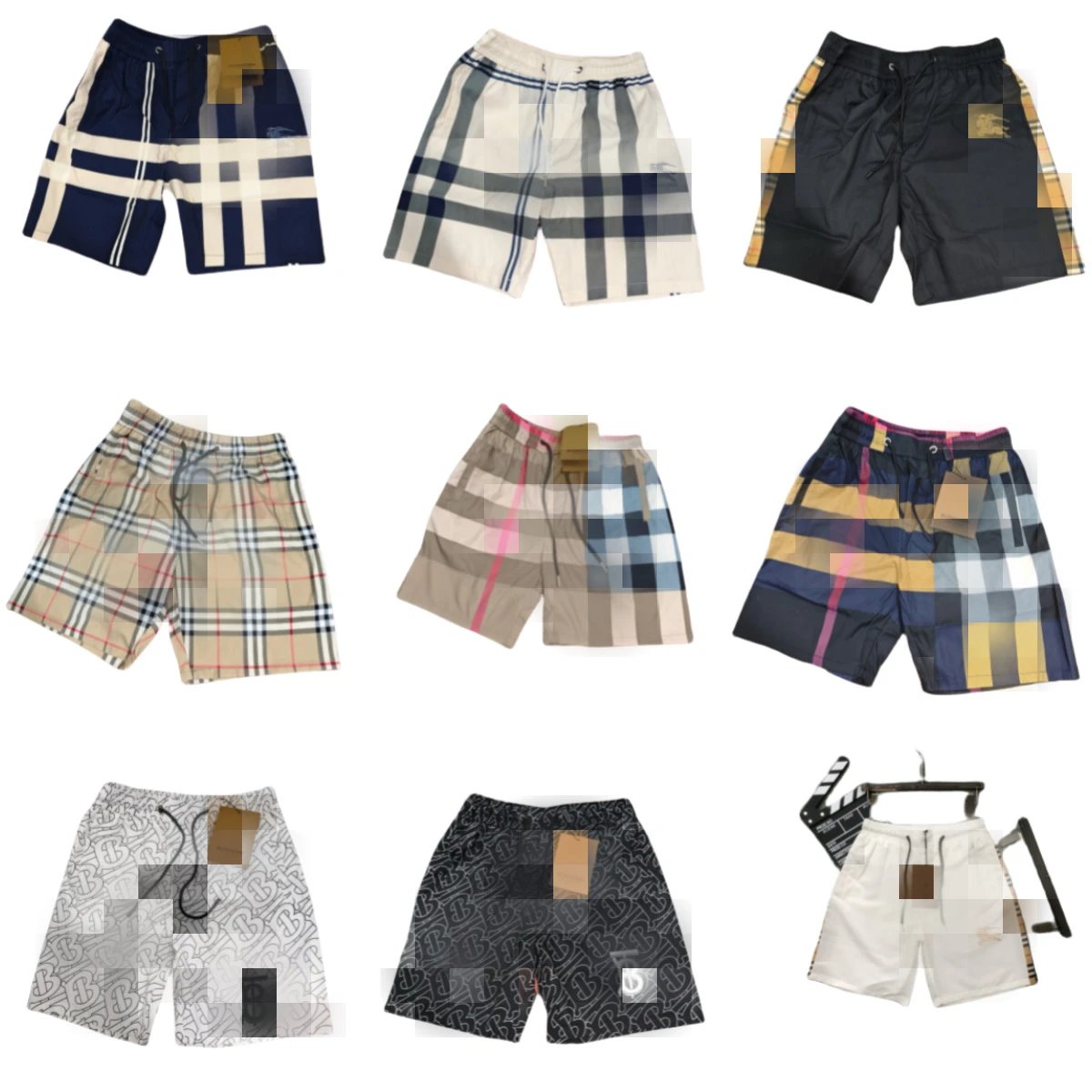 Burberry Check Print Shorts [3