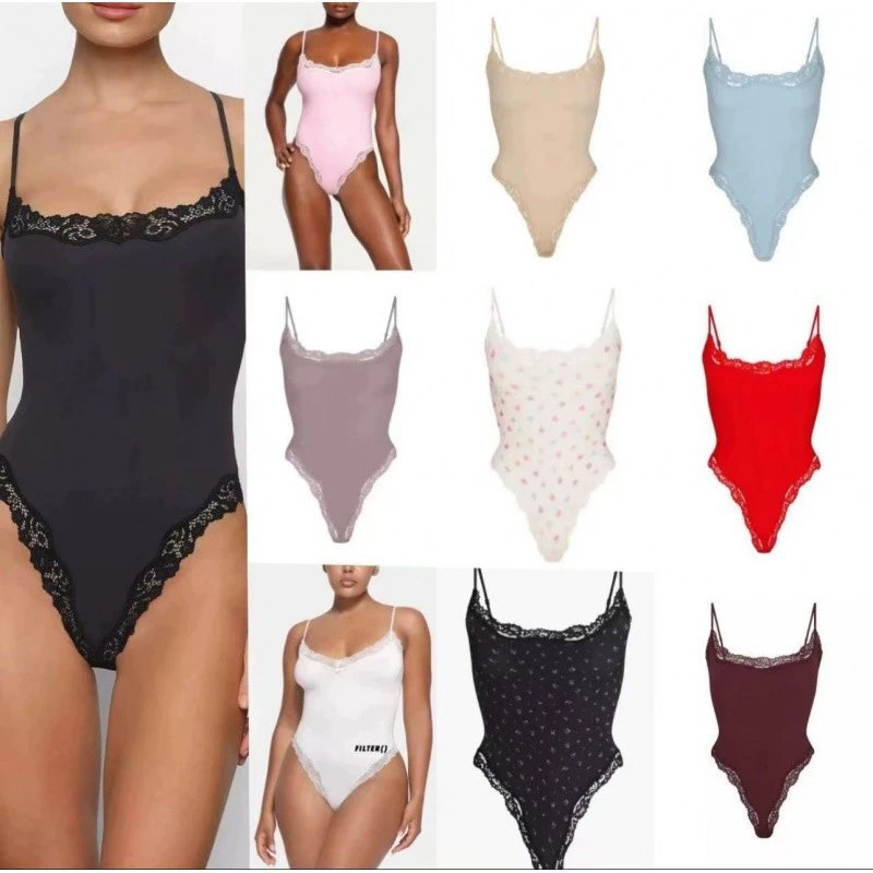Lace Trim Bodysuit [11 styles]