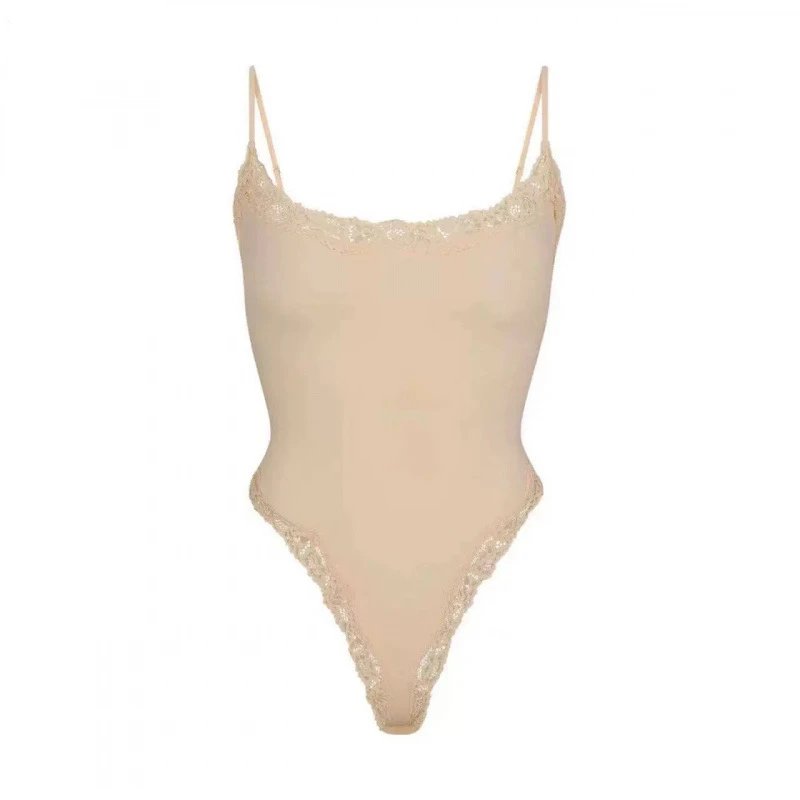 Lace trim bodysuit