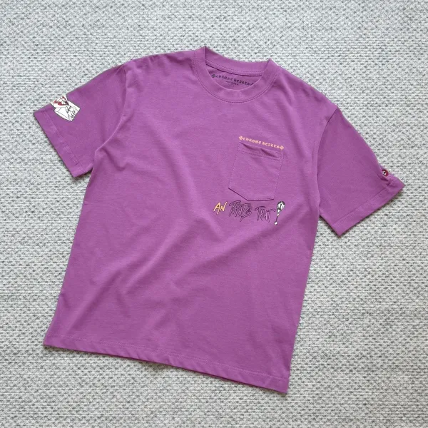Chrome Hearts An That That Purple Pocket T-Shirt - 1
