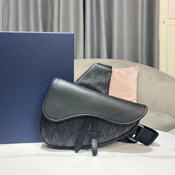 Dior Saddle Bag Oblique Beige Multicolor Crossbody Bag - 2