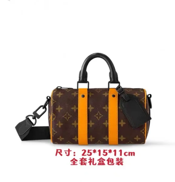 Louis Vuitton Monogram Eclipse Keepall XS Black and White Polka Dot Handbag - 5