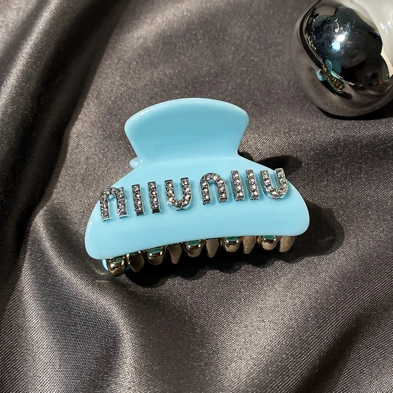 Hairpin ~ Feel the back of the head to grab the letter clip, high-grade candy shark acrylic clip color * no quality problems, no reason to return