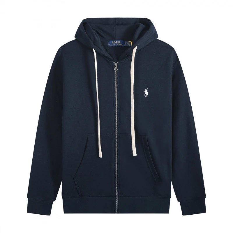 White Cord Zipper Royal Blue White Label