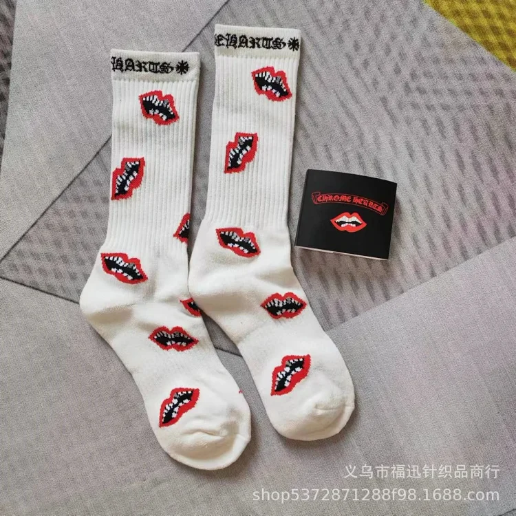 Towel Sports Socks Trendy Socks Bottom Red Lips Foreign Trade Letters Embroidered Label New Love Autumn and Winter *No quality issues and no return without reason(pic6) Towel Sports Socks Trendy Socks Bottom Red Lips Foreign Trade Letters Embroidered Label New Love Autumn and Winter *No quality issues and no return without reason
