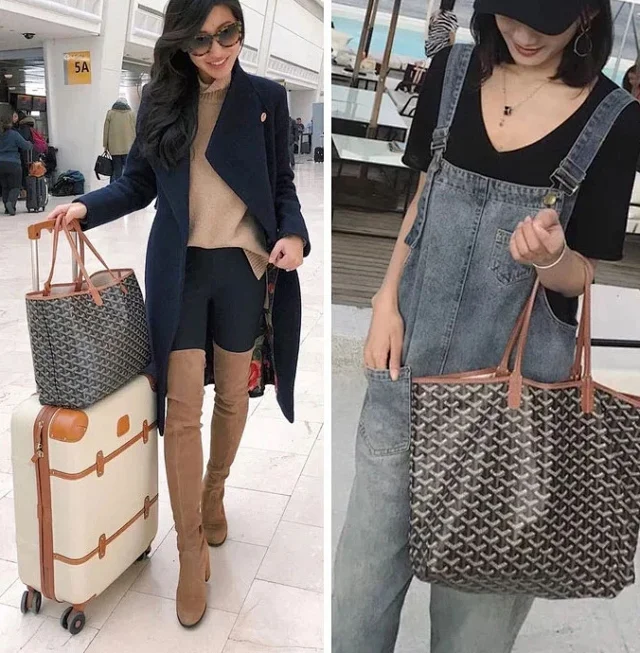 Goyard Handbags Monogram Tote Bag with Detachable Pouch product detail image 9