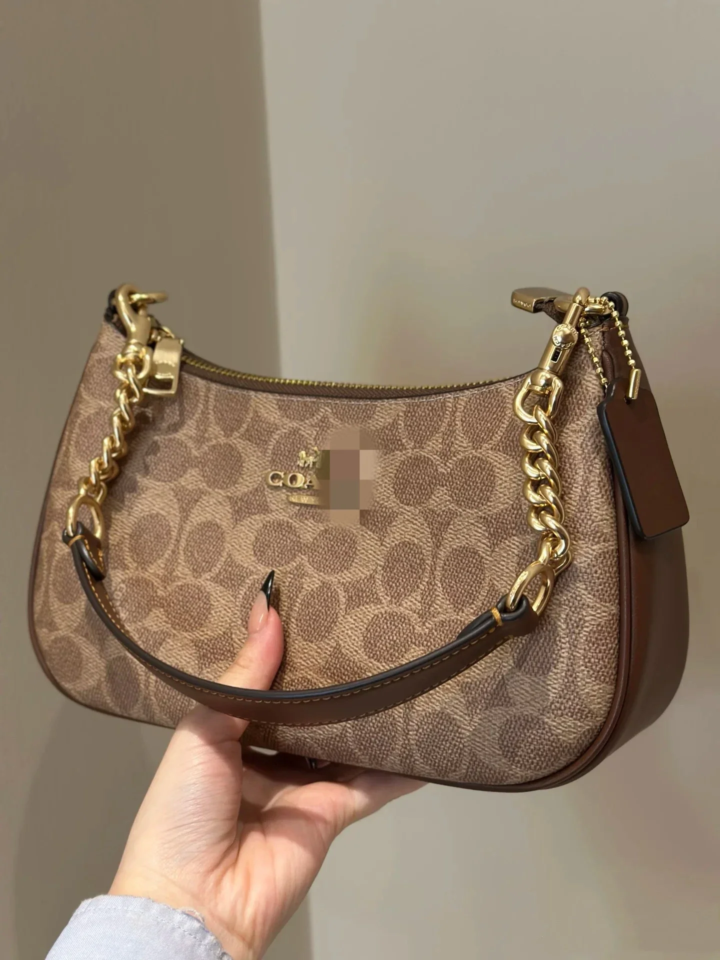 Bags Versatile High Bag Mahjong Women's Handbag Underarm Fashionable Crossbody Version Crescent Old Flower Bag Single Shoulder *No quality issues and no return without reason