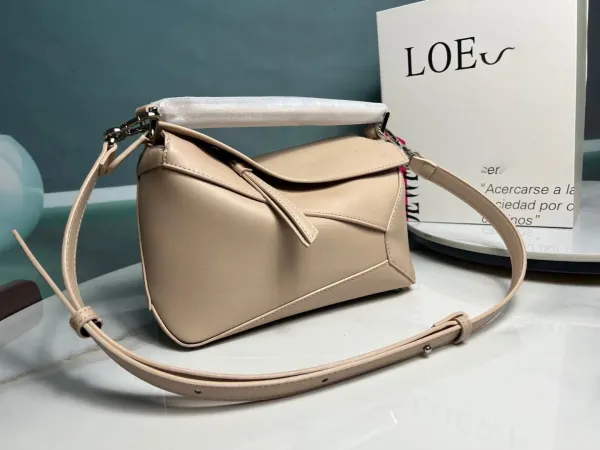 Loewe Puzzle Mini Black Leather Shoulder Bag - 14