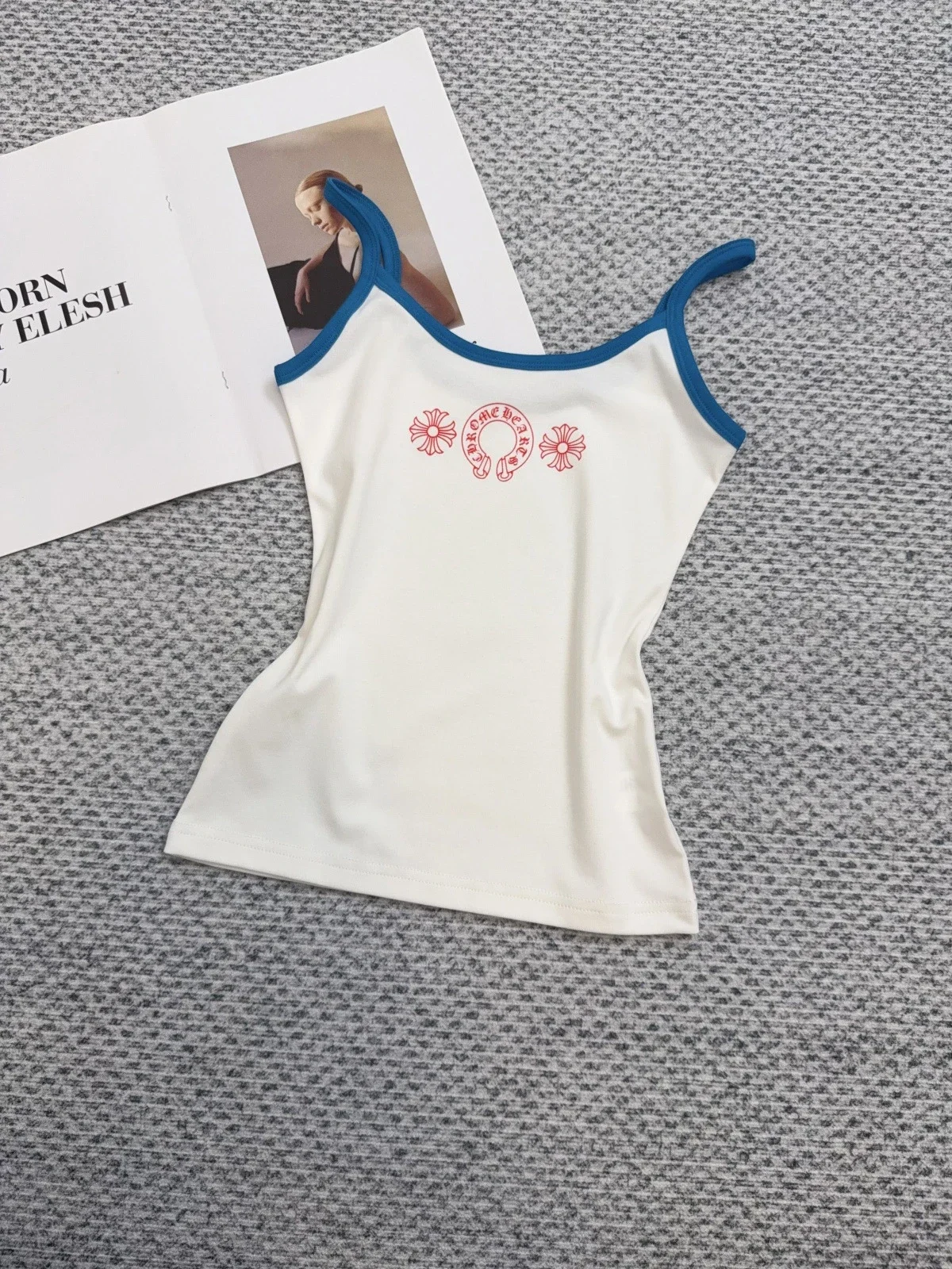 Vest Slim 25 New Summer Slim Version Pure Desire Sling Print Contrast Color Correct *No Quality Problems Cannot Be Returned Without Reason(pic5) Vest Slim 25 New Summer Slim Version Pure Desire Sling Print Contrast Color Correct *No Quality Problems Cannot Be Returned Without Reason