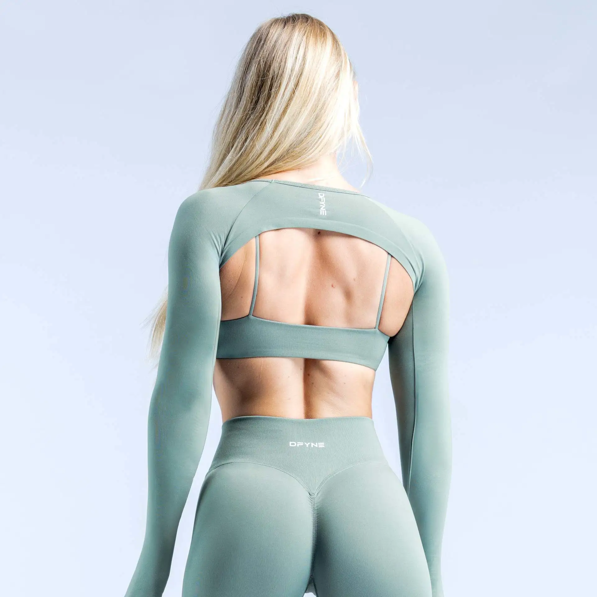 Bra&Shrug shawl long-sleeved bra running lift fitness new suspender sports trousers tight suit shorts yoga DF*No return or exchange without reason unless there is a quality problem*No return