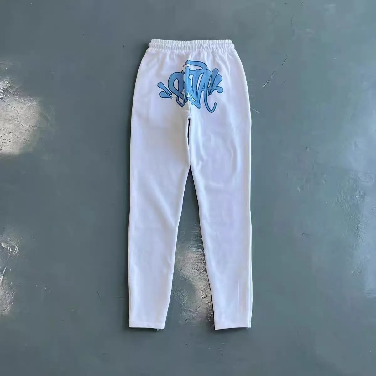 T03白色长裤【蓝印花】