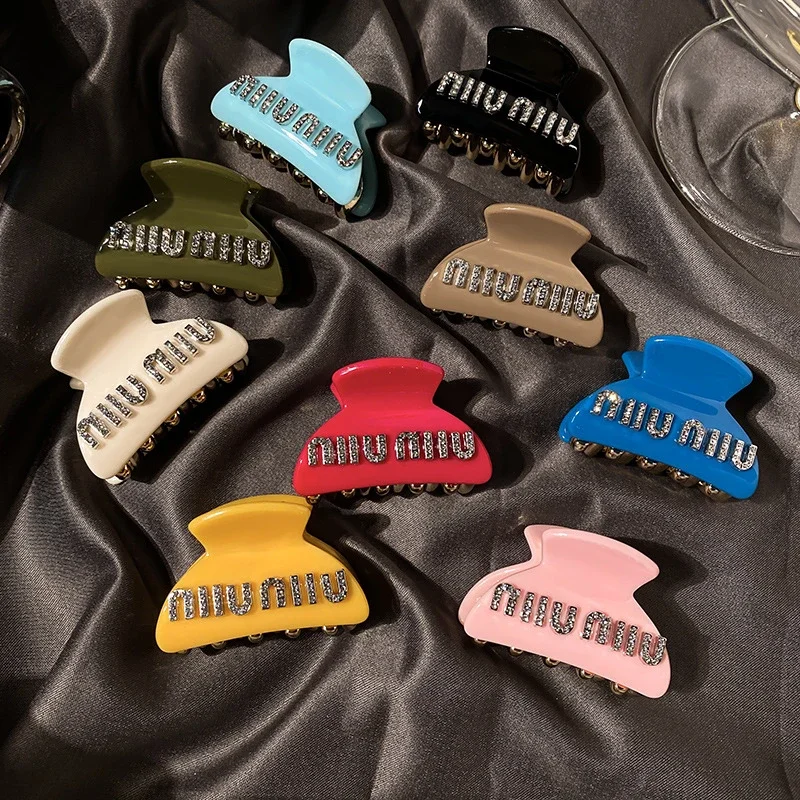 Hairpin ~ Feel the back of the head to grab the letter clip, high-grade candy shark acrylic clip color * no quality problems, no reason to return