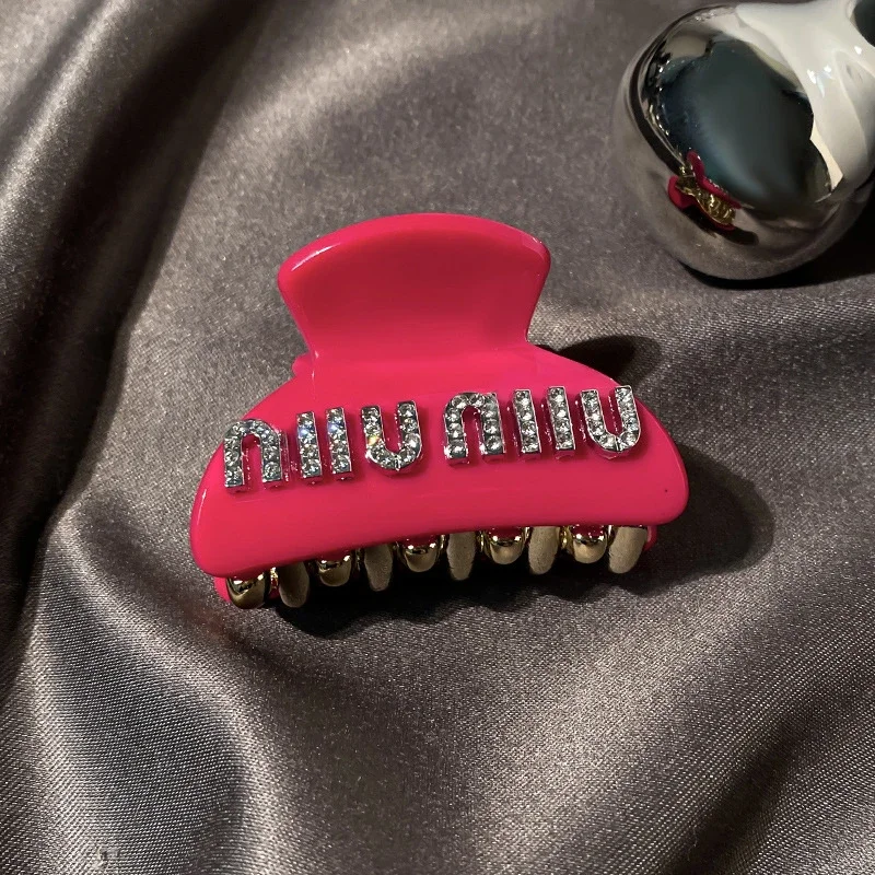 Hairpin ~ Feel the back of the head to grab the letter clip, high-grade candy shark acrylic clip color * no quality problems, no reason to return