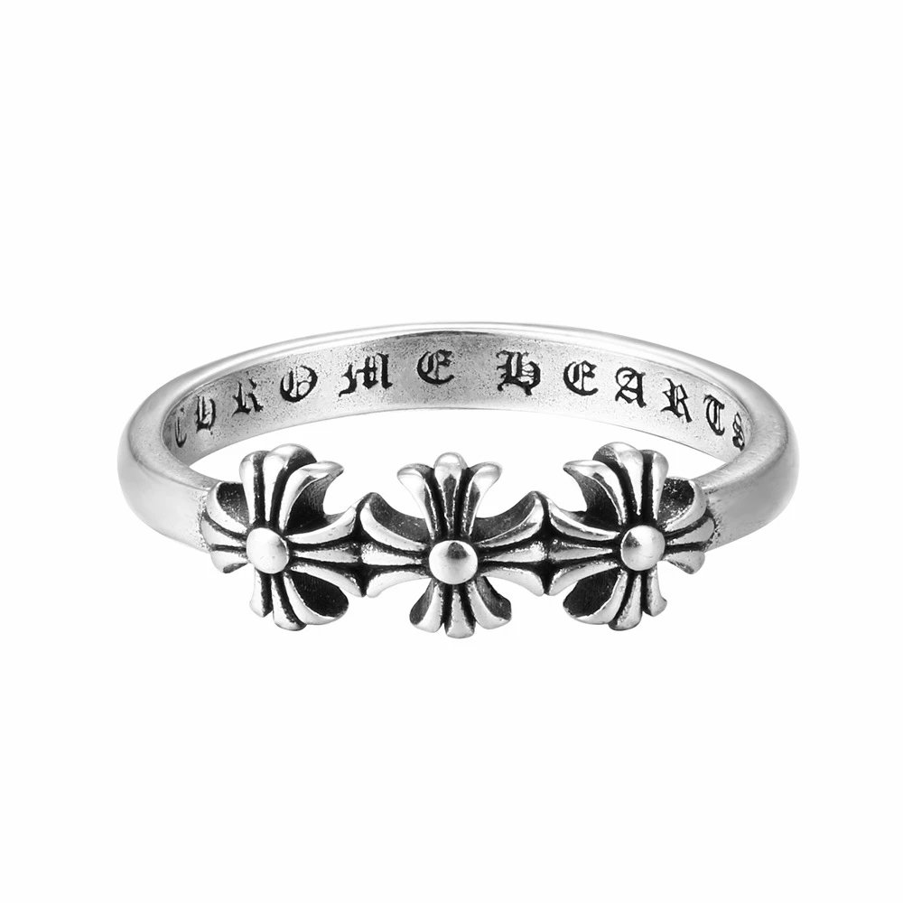 Chrome Hearts Jewelry Engraved Cross Ring image 2
