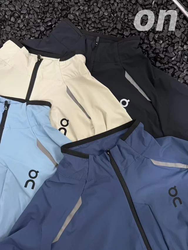 On Jackets Lightweight stand-collar reflective color-block running jacket product detail image 8