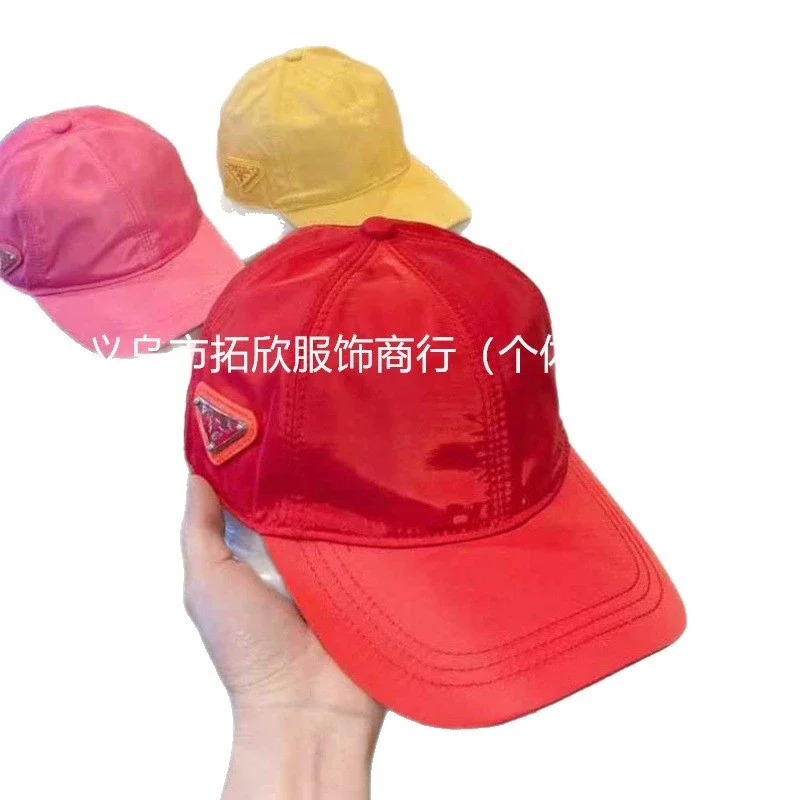 HomeP casual peaked cap ins standard triangle iron baseball cap sun protection wind-down men's and women's visor hat versatile high quality * no quality problems can not be returned without
