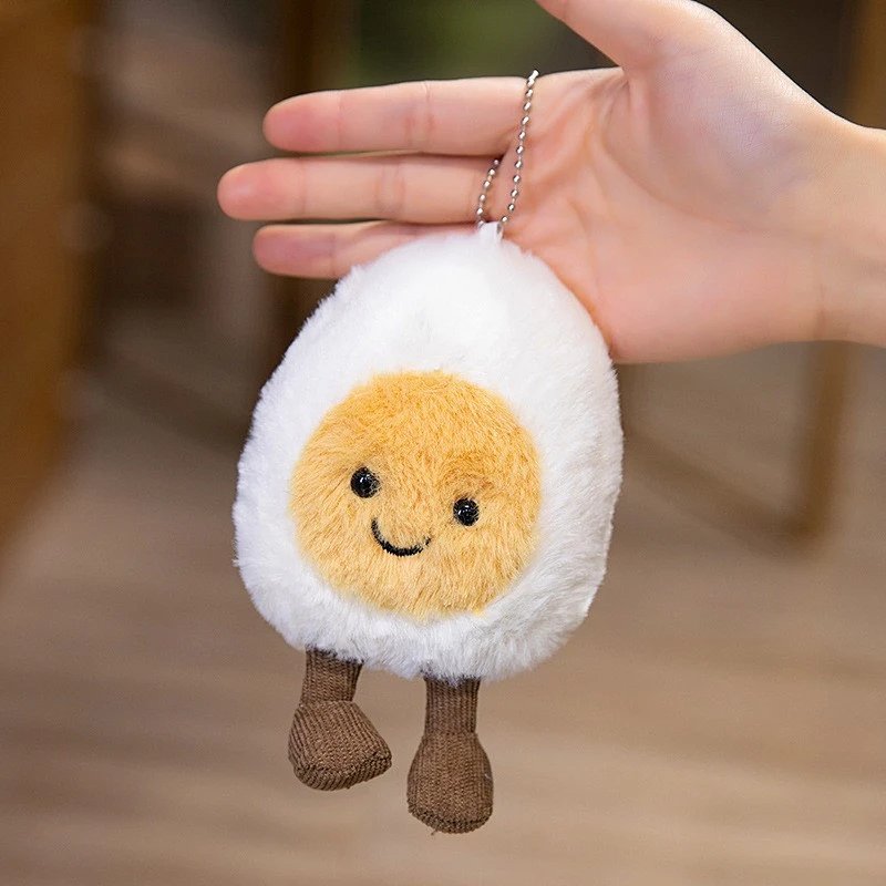 Plush Bunny Stuffed Toy Beige with Pink Nose Plush Toy