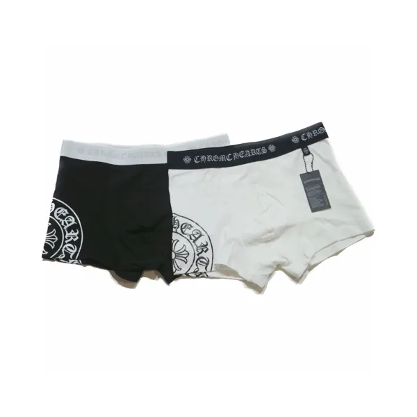 Chrome Hearts Logo Boxer Briefs Black and White Underwear - 2