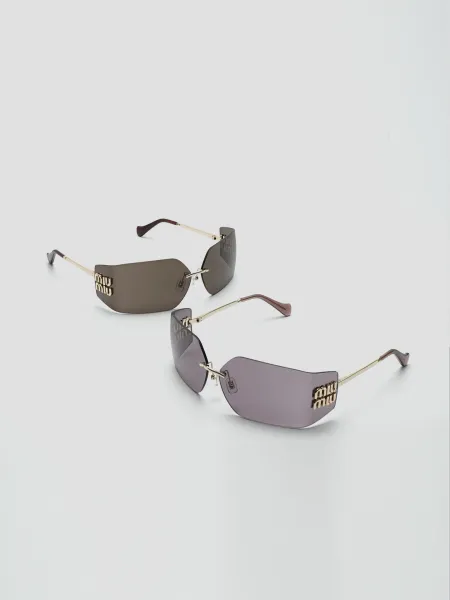 Miu Miu MMU 01V Rose Gold Mirror Sunglasses - 3