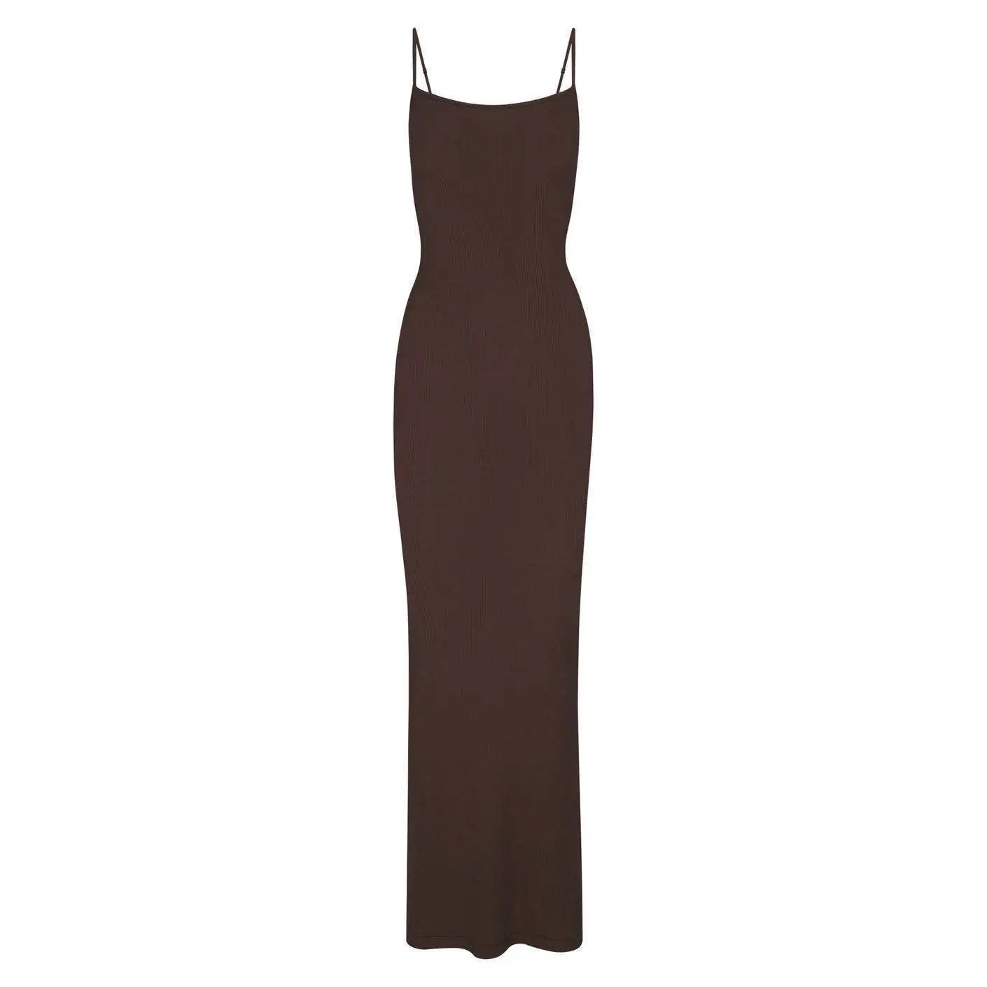 Elegant Ribbed Maxi Dress [21 
