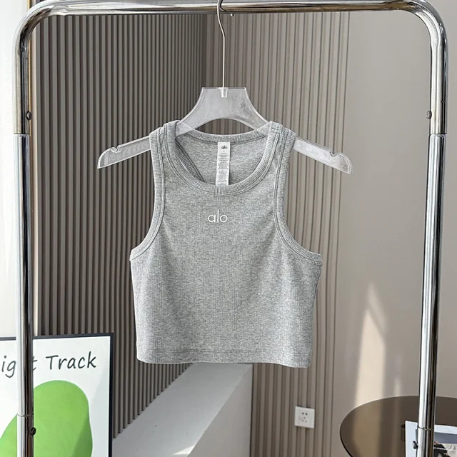 Alo Yoga Vests Ribbed cropped tank top product detail image 5