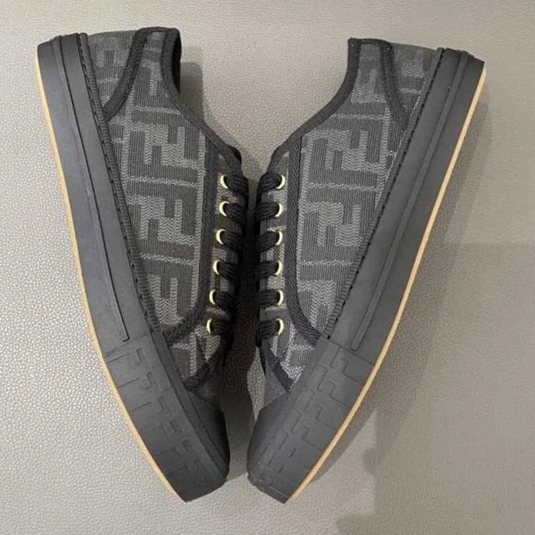 Fendi Sneakers Low-Top FF Monogram Lace-Up image 4