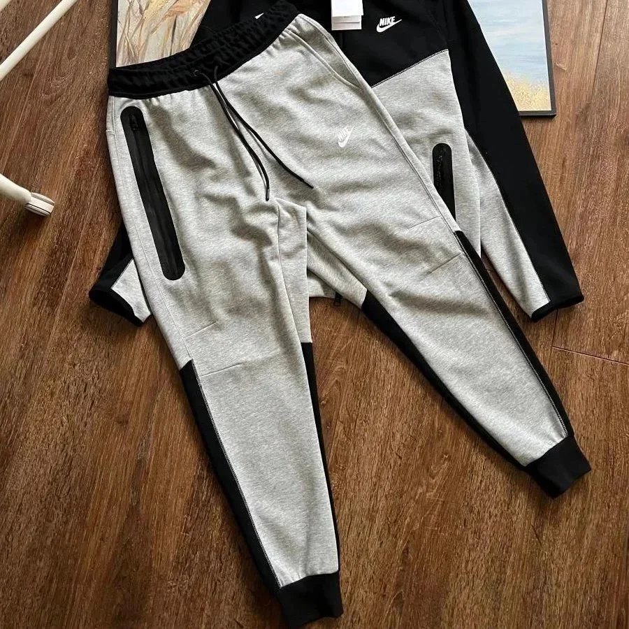 black and gray pants