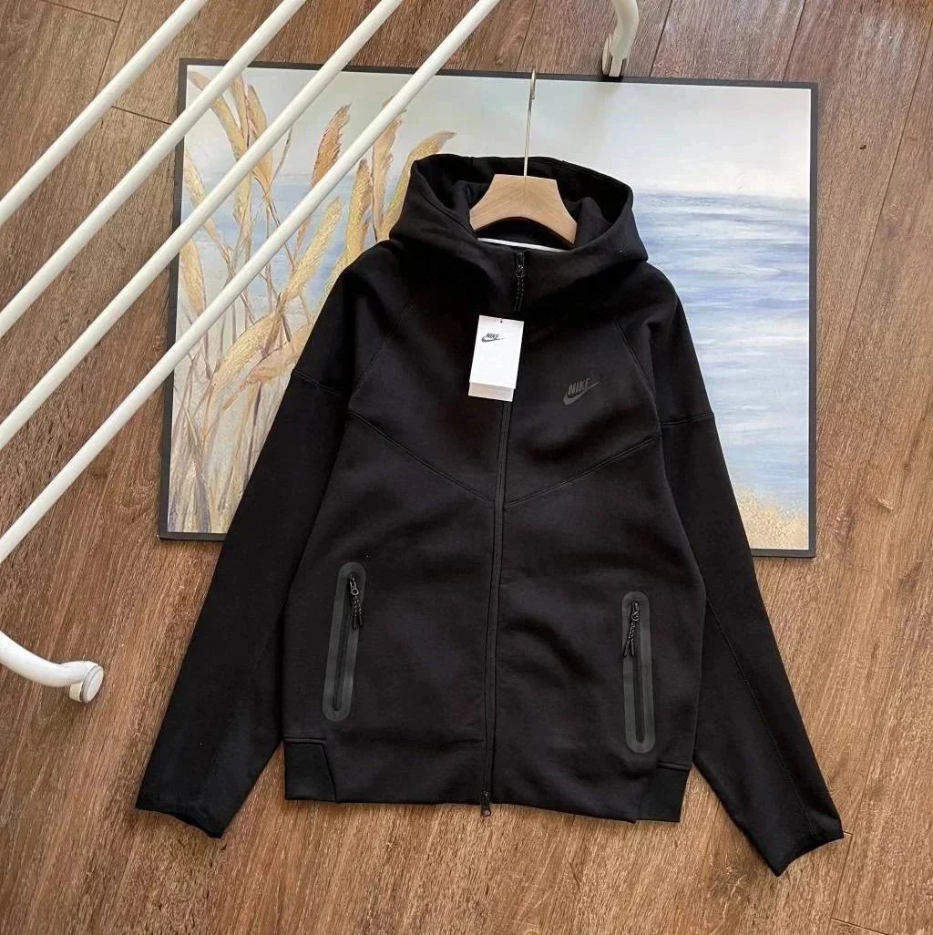 Black Zipper Hoodie 2