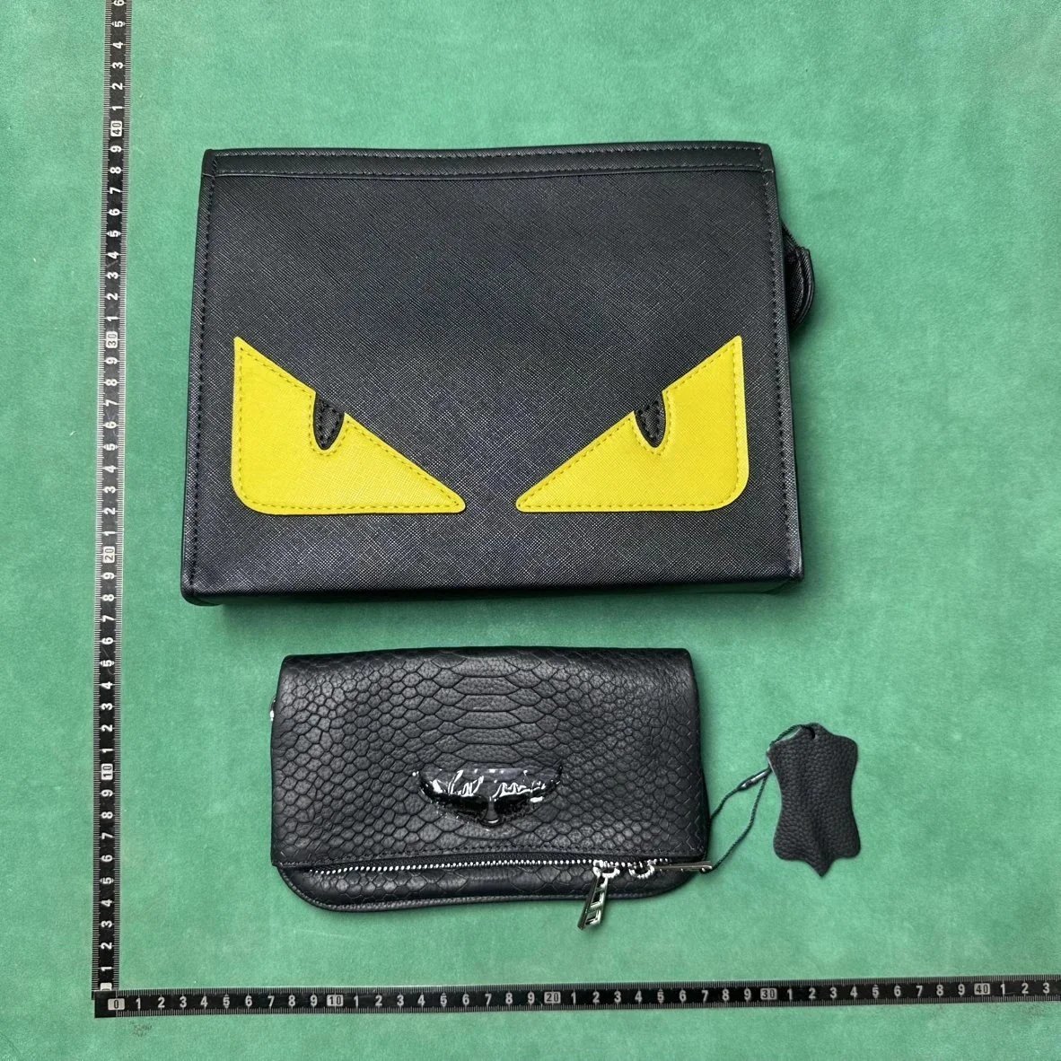 Fendi Bag Bugs Monster Clutch Black