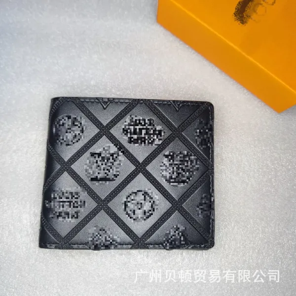 Off-White x Louis Vuitton Epi Leather Wallet Black Long Wallet - 10
