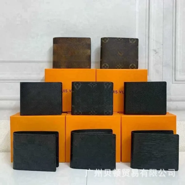 Off-White x Louis Vuitton Epi Leather Wallet Black Long Wallet - 5