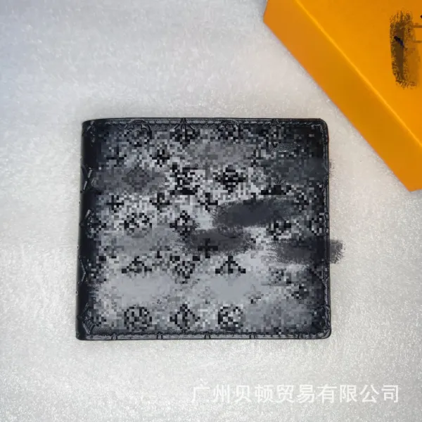 Off-White x Louis Vuitton Epi Leather Wallet Black Long Wallet - 7