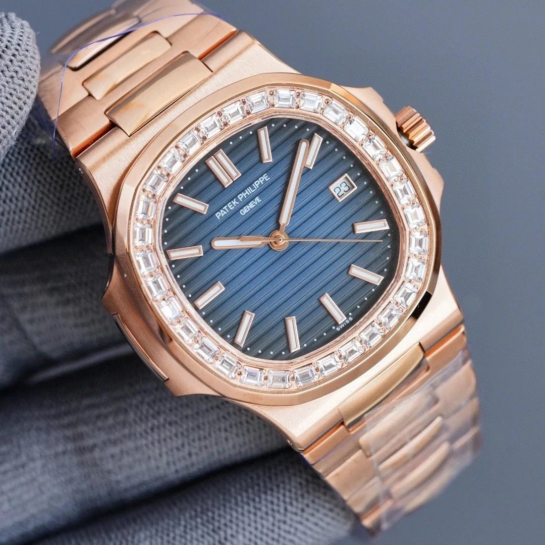 Rose Gold Blue · Square Diamond