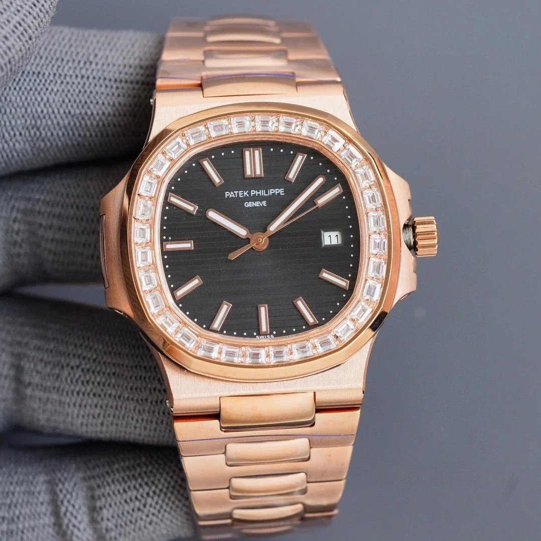 Rose Gold Black · Square Diamond
