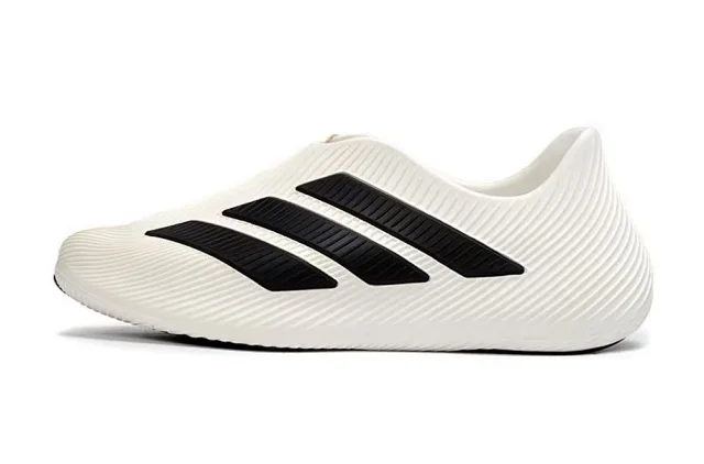 Unbranded Sneakers Slip-on ribbed with three-stripe design product detail image 6